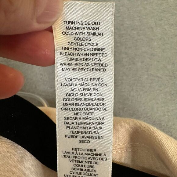 Chicos Blouse Shacket Women Sz 2 Large Linen Short Sleeve Full Zip Breathable - Picture 15 of 16